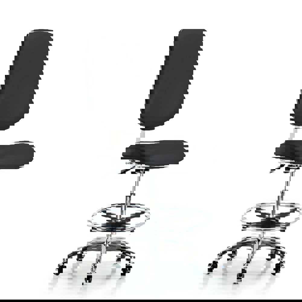 Task Chair: Vinyl, Black